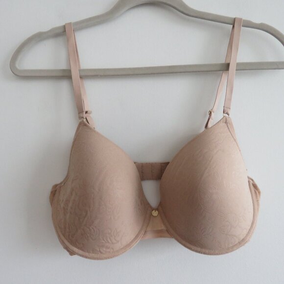 NATORI Sheer Jacquard Full Fit Contour Underwire Bra in Cafe - Size 36C - Picture 2 of 10